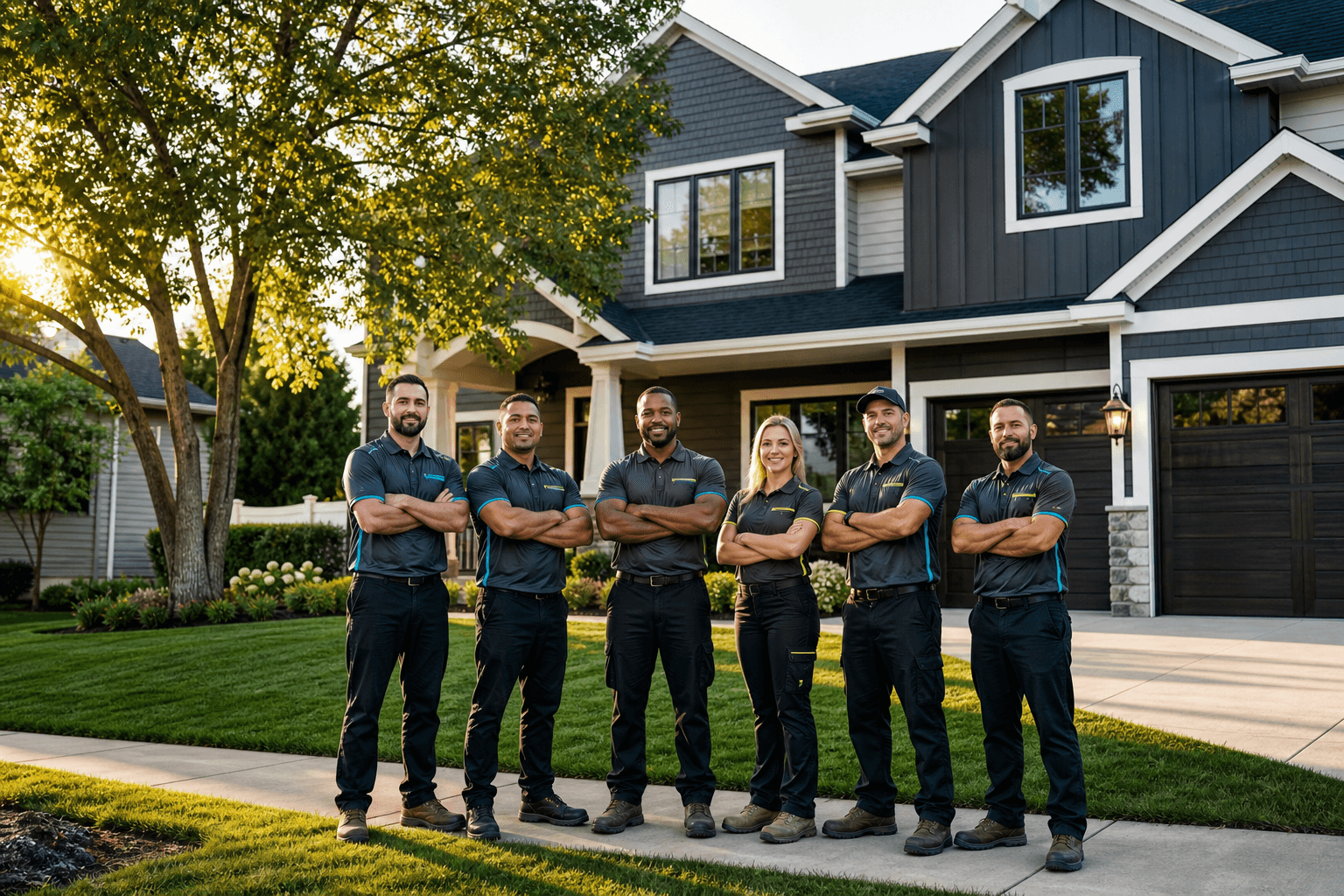 AquaPro crew serving a Metro Detroit property